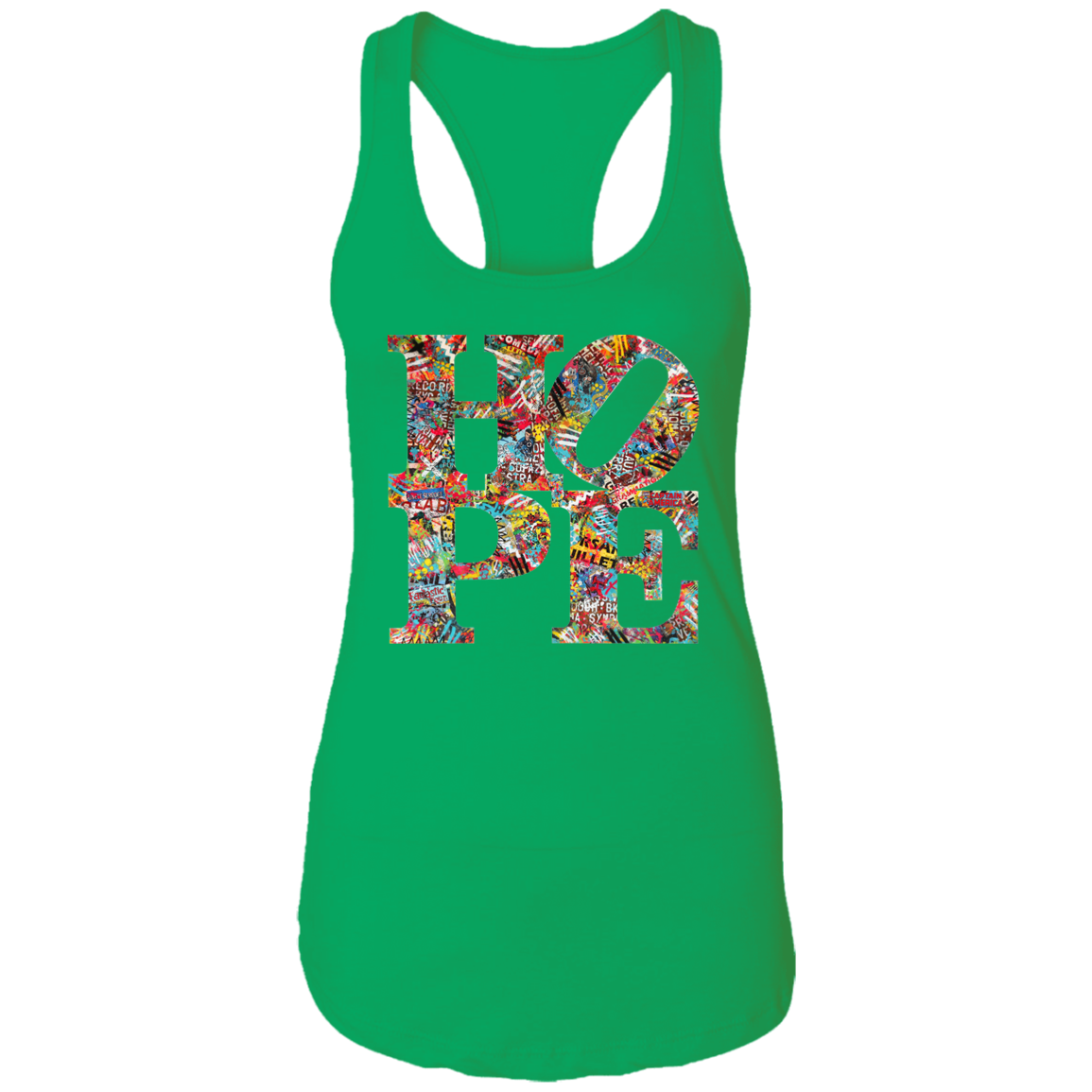 "HOPE" Ladies Ideal Racerback Tank