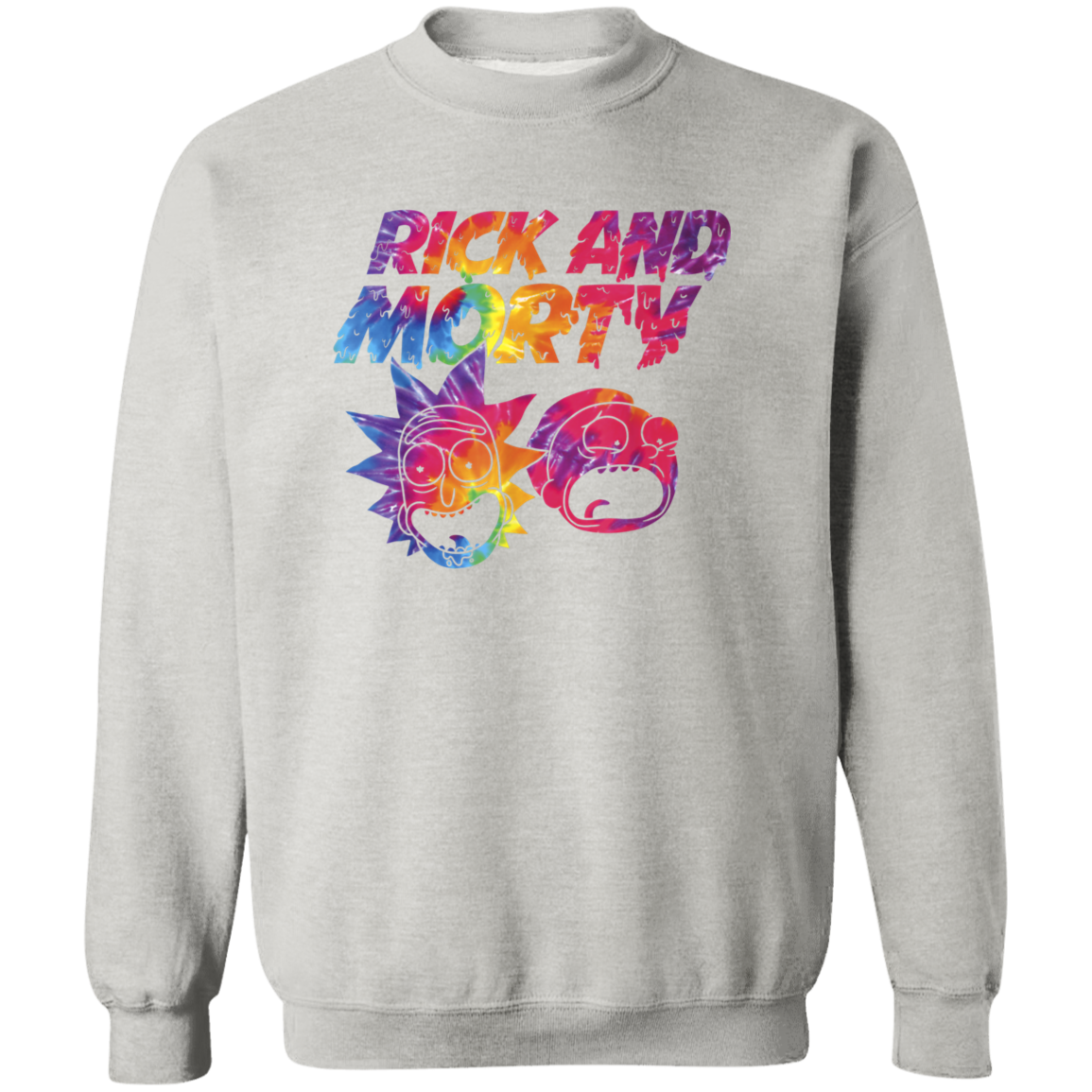 "ACID TRIP RICK AND MORTY" Crewneck Pullover Sweatshirt