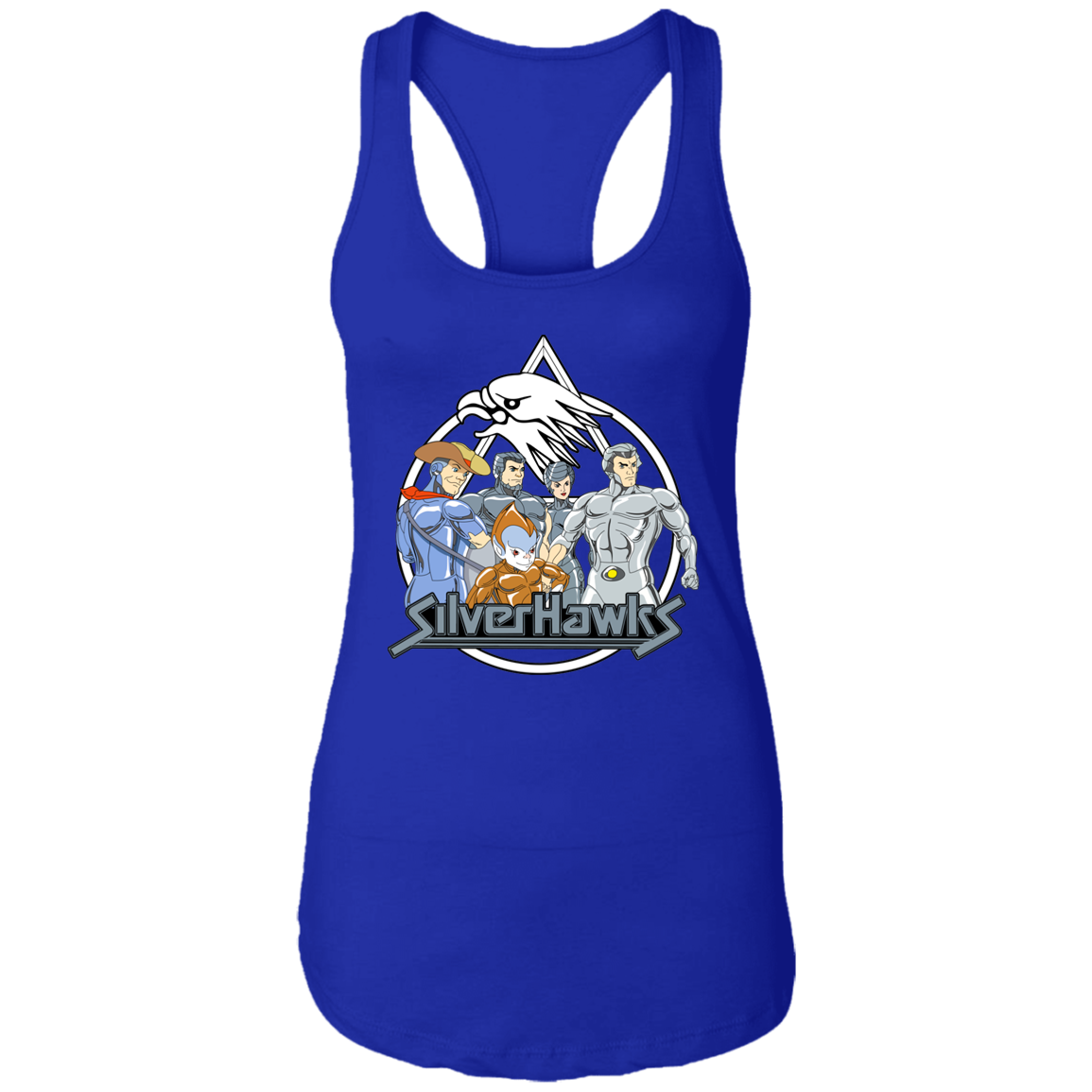 "SILVERHAWKS" Ladies Ideal Racerback Tank