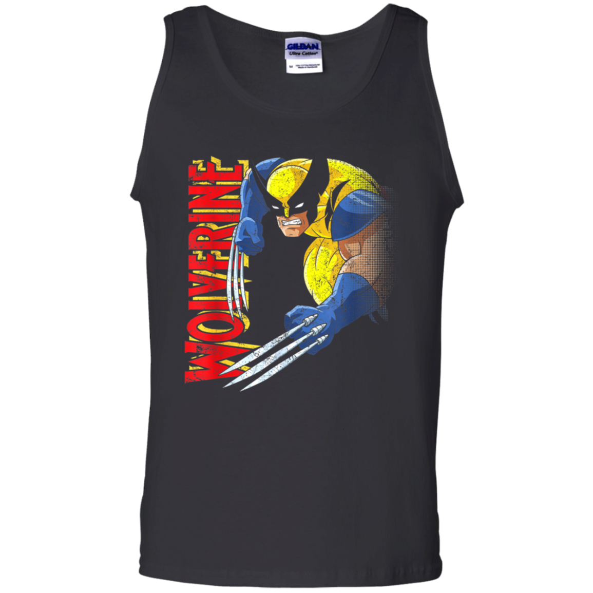 "RETRO WOLVERINE" 100% Cotton Tank Top