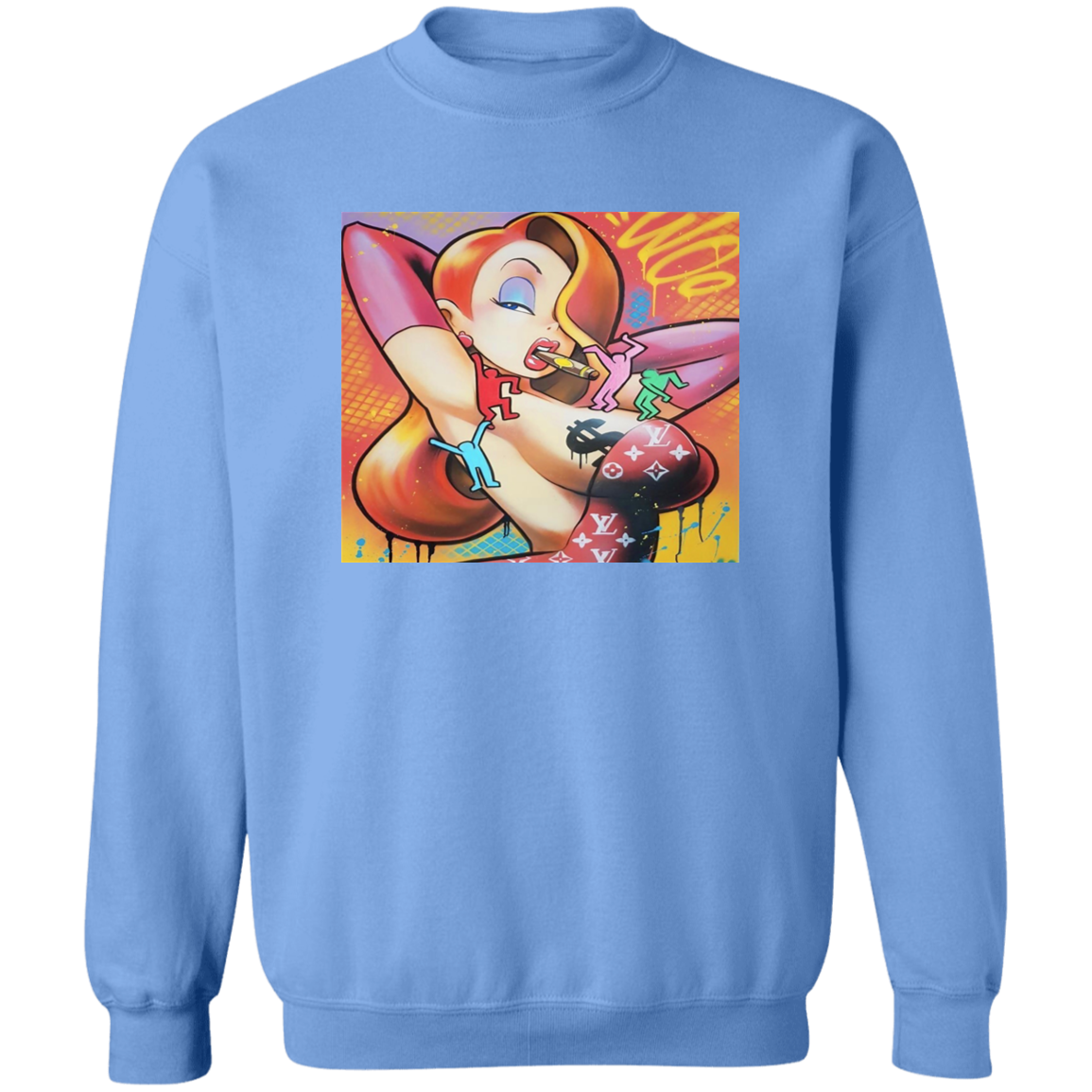 "FOLLOW THE RABBIT" Crewneck Pullover Sweatshirt