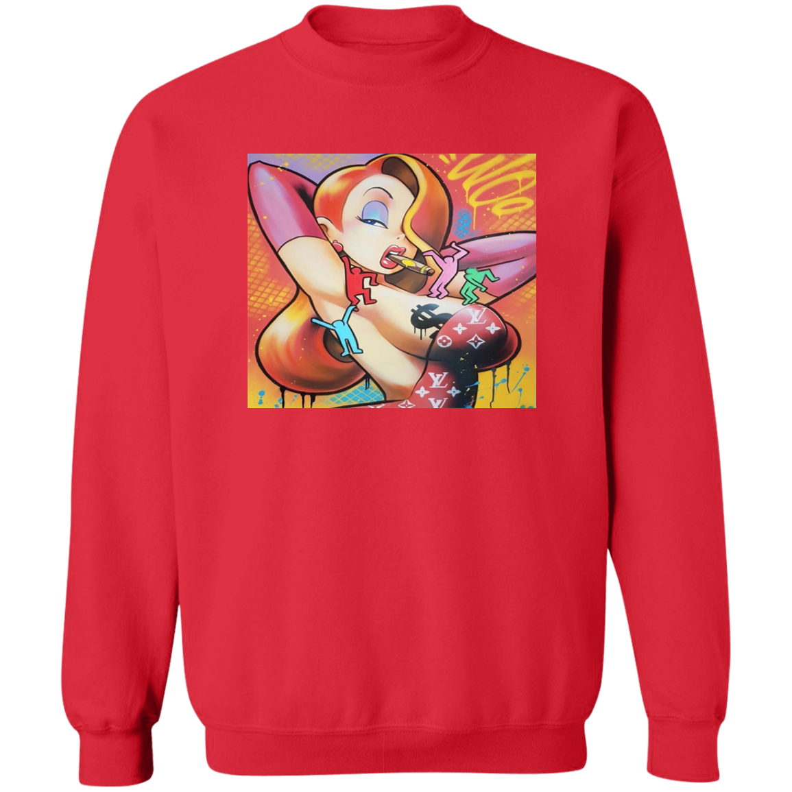 "FOLLOW THE RABBIT" Crewneck Pullover Sweatshirt