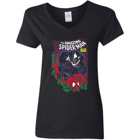 "VENOM IS BACK" Ladies' 5.3 oz. V-Neck T-Shirt