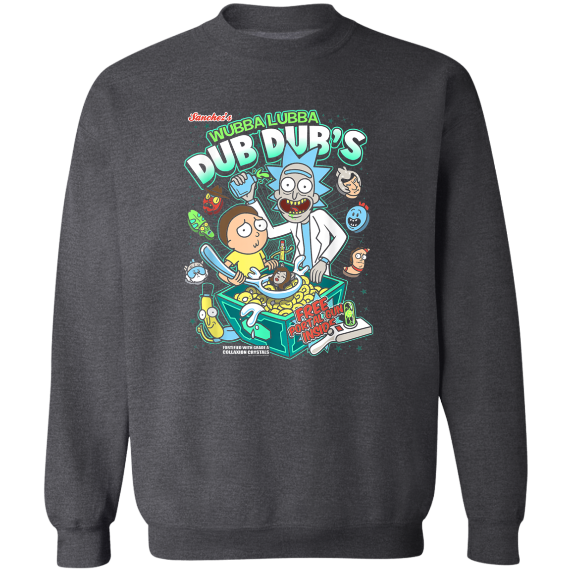 "DUB DUBS CEREAL" Crewneck Pullover Sweatshirt