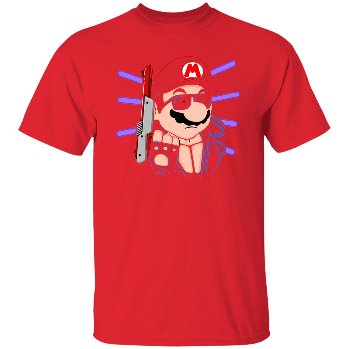 "MARIO TERMINATOR" 5.3 oz. T-Shirt