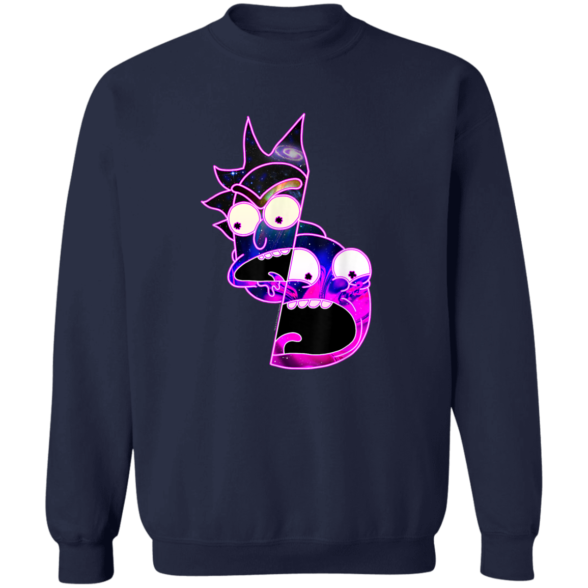 "TRIPPY RICK AND MORTY" Crewneck Pullover Sweatshirt