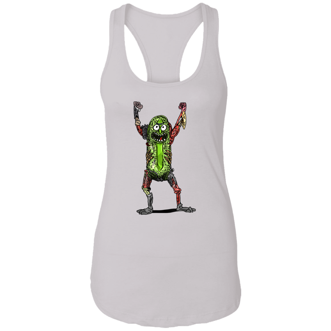 "PICKLE RICK" Ladies Ideal Racerback Tank