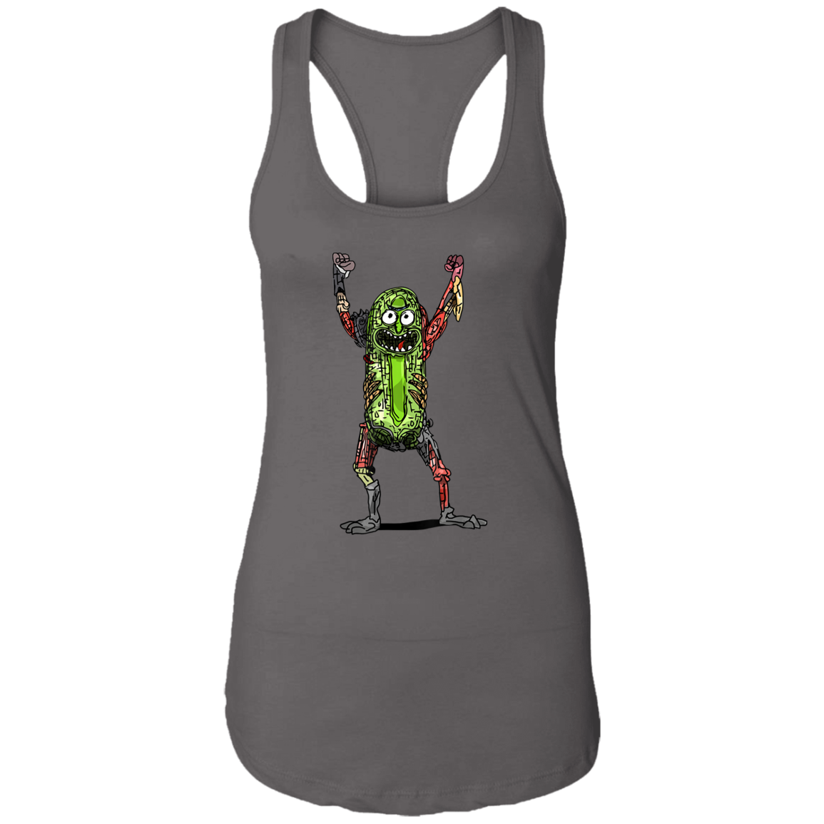 "PICKLE RICK" Ladies Ideal Racerback Tank