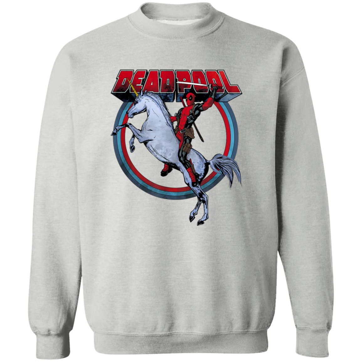 "UNICORN DEADPOOL" Crewneck Pullover Sweatshirt