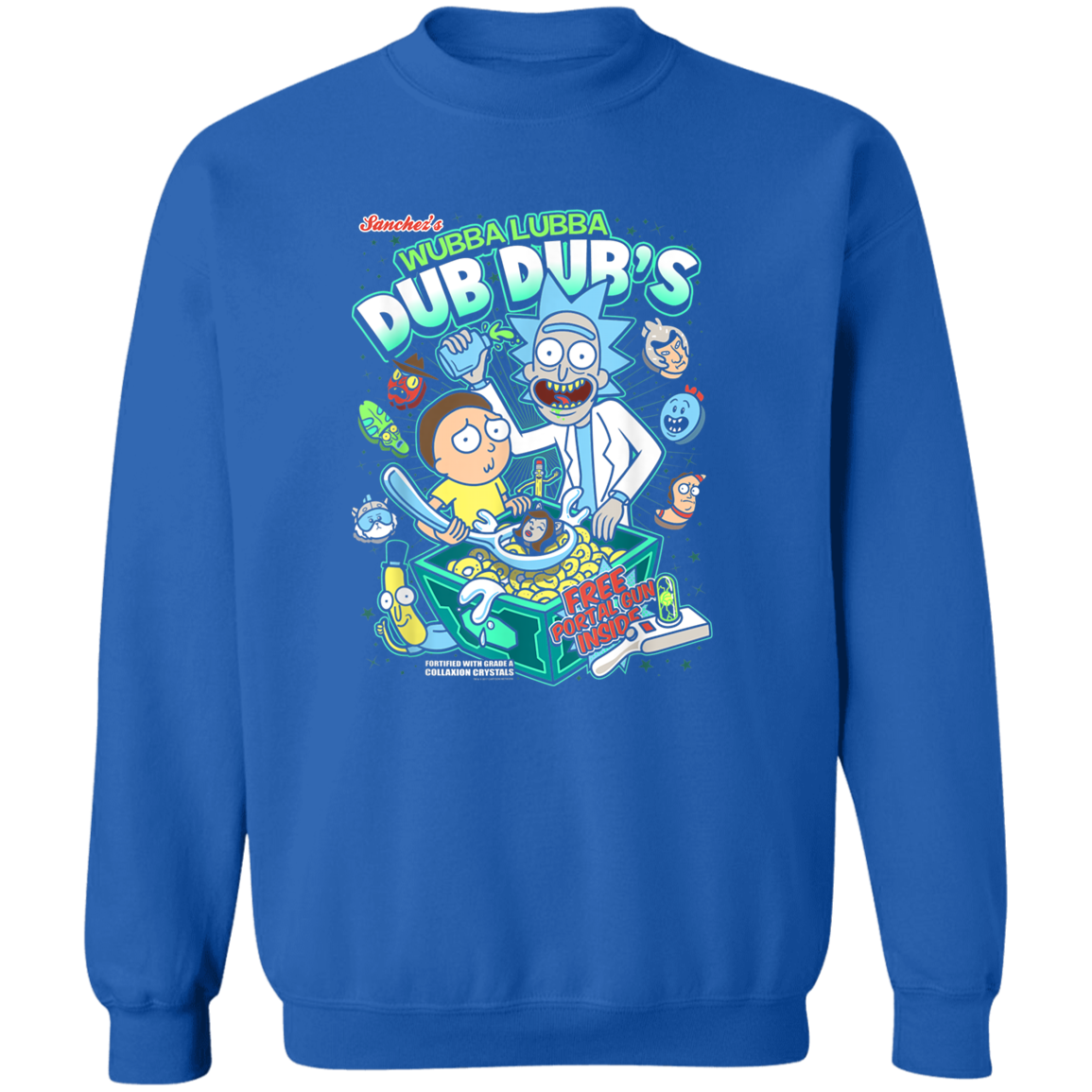 "DUB DUBS CEREAL" Crewneck Pullover Sweatshirt