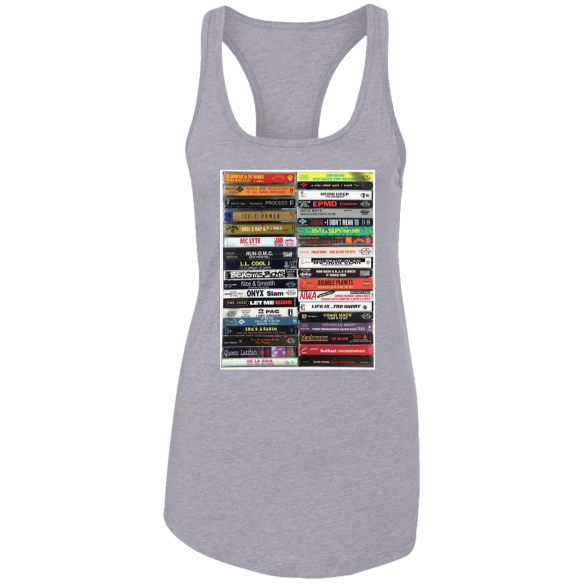 "NO SCHOOL LIKE THE OLD SCHOOL" Ladies Ideal Racerback Tank