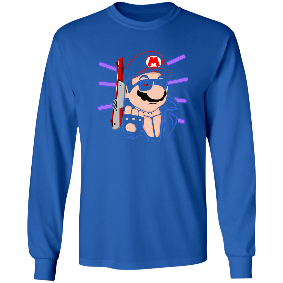 "MARIO TERMINATOR" LS Ultra Cotton T-Shirt