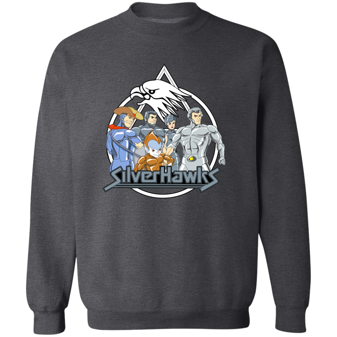 "SILVERHAWKS" Crewneck Pullover Sweatshirt