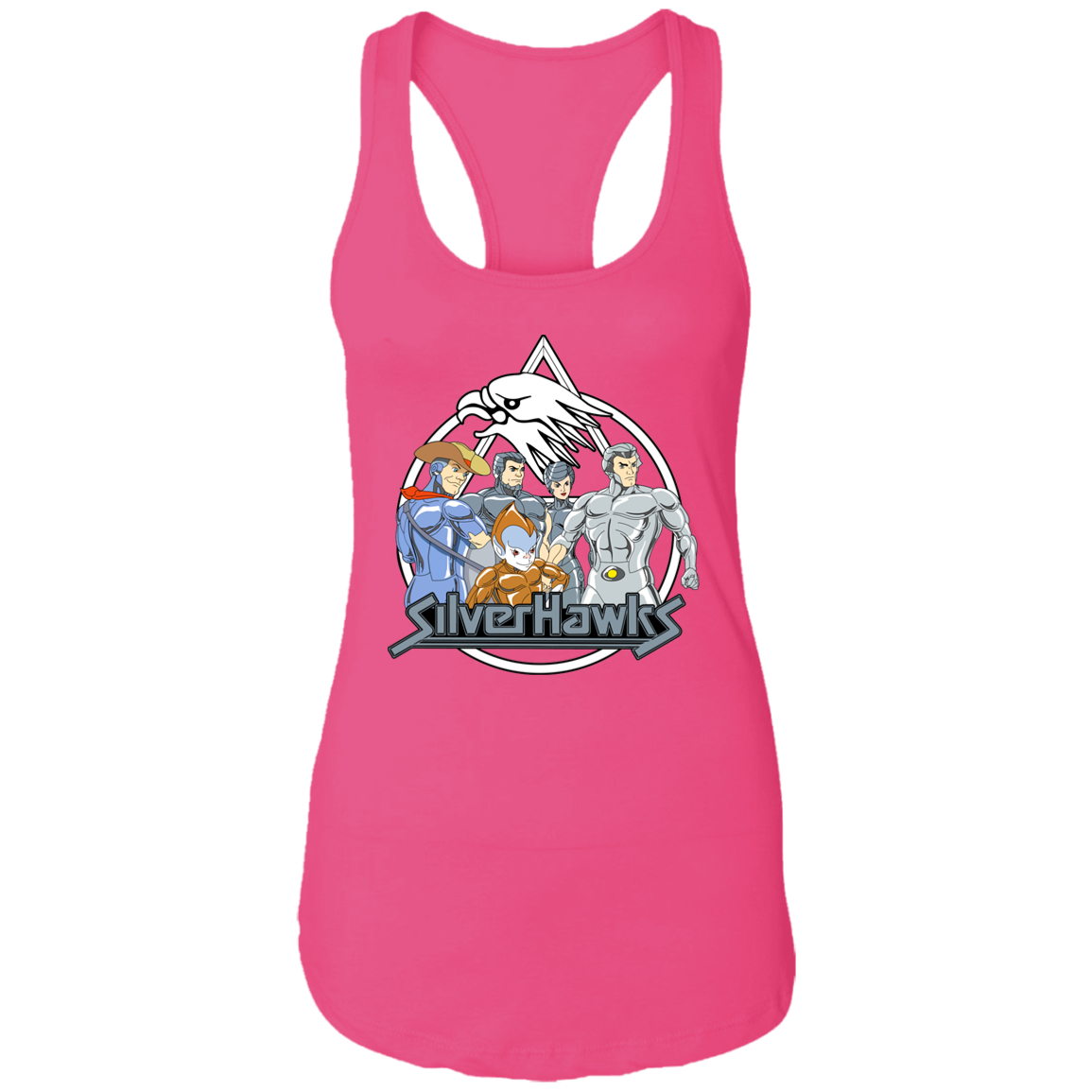 "SILVERHAWKS" Ladies Ideal Racerback Tank