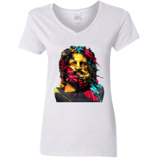 "DANTE" Ladies' 5.3 oz. V-Neck T-Shirt