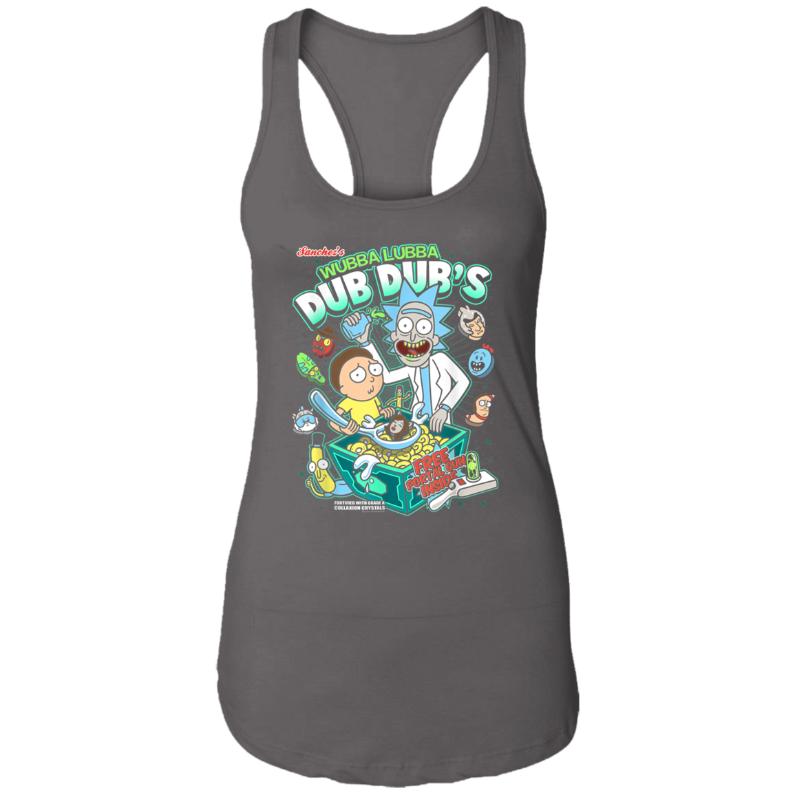 "DUB DUBS CEREAL" Ladies Ideal Racerback Tank