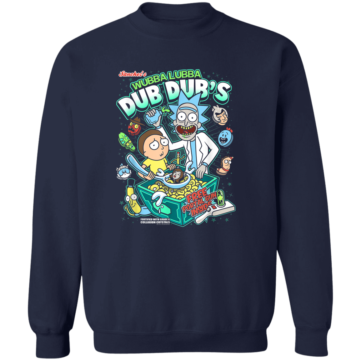 "DUB DUBS CEREAL" Crewneck Pullover Sweatshirt