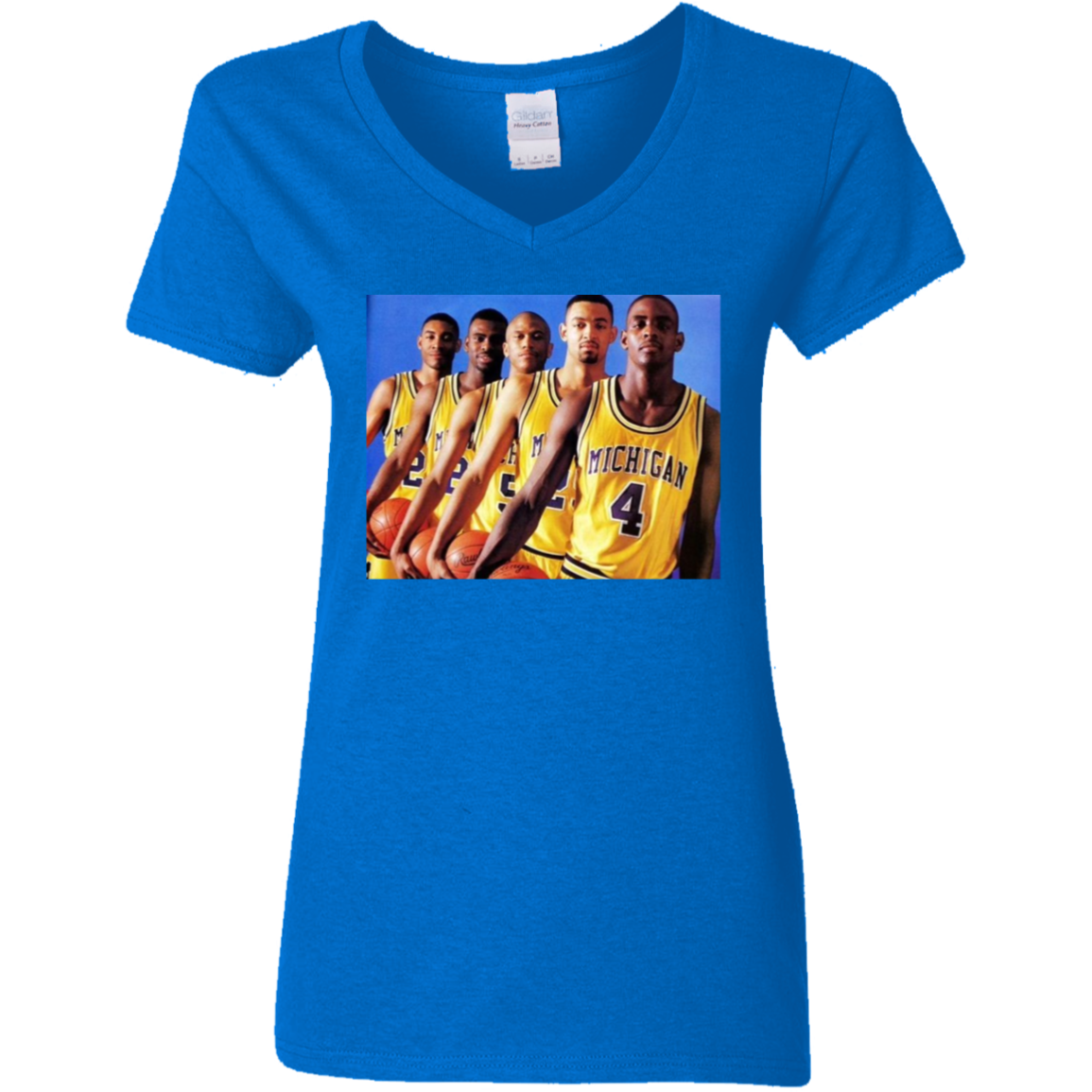 "FABFIVE" Ladies' 5.3 oz. V-Neck T-Shirt