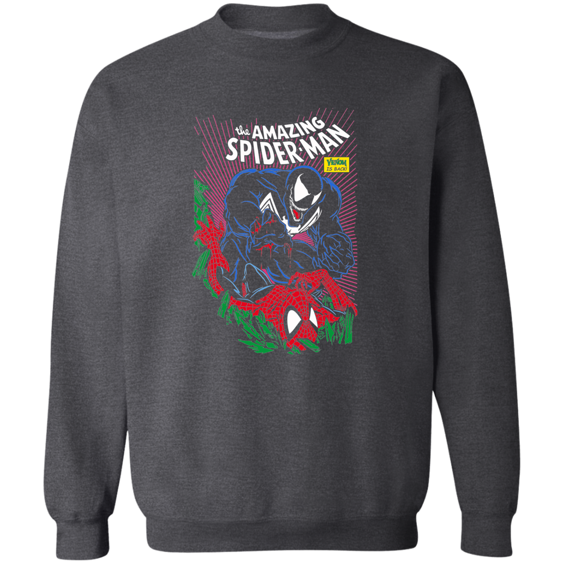 "VENOM IS BACK" Crewneck Pullover Sweatshirt