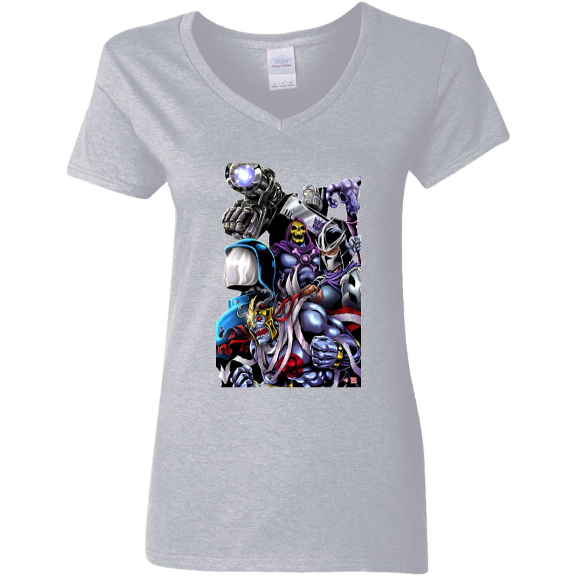 "80's EVIL" Ladies' 5.3 oz. V-Neck T-Shirt