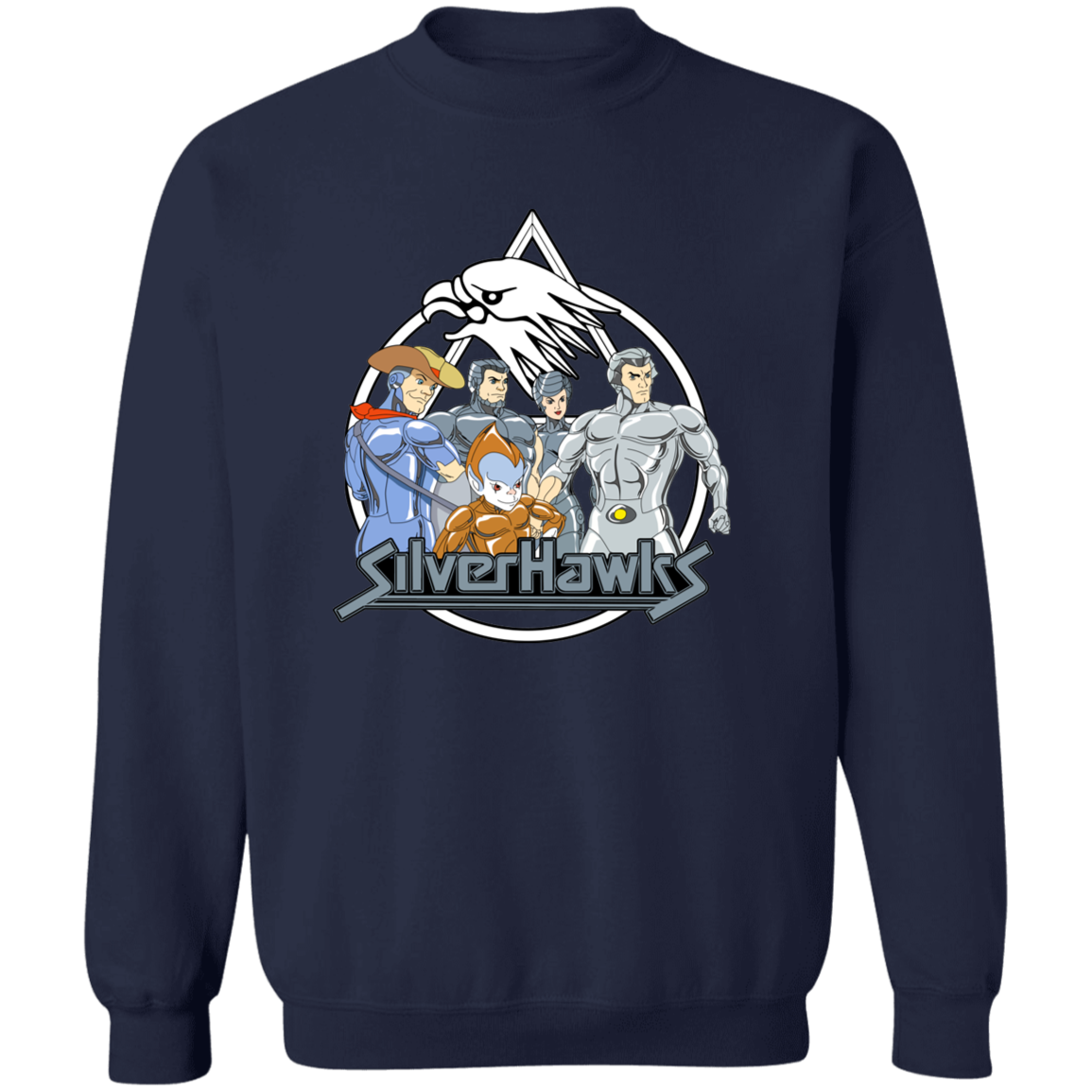 "SILVERHAWKS" Crewneck Pullover Sweatshirt