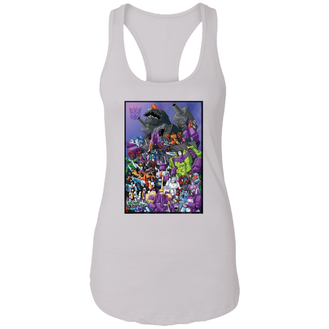 "DECEPTICONS UNITE" Ladies Ideal Racerback Tank