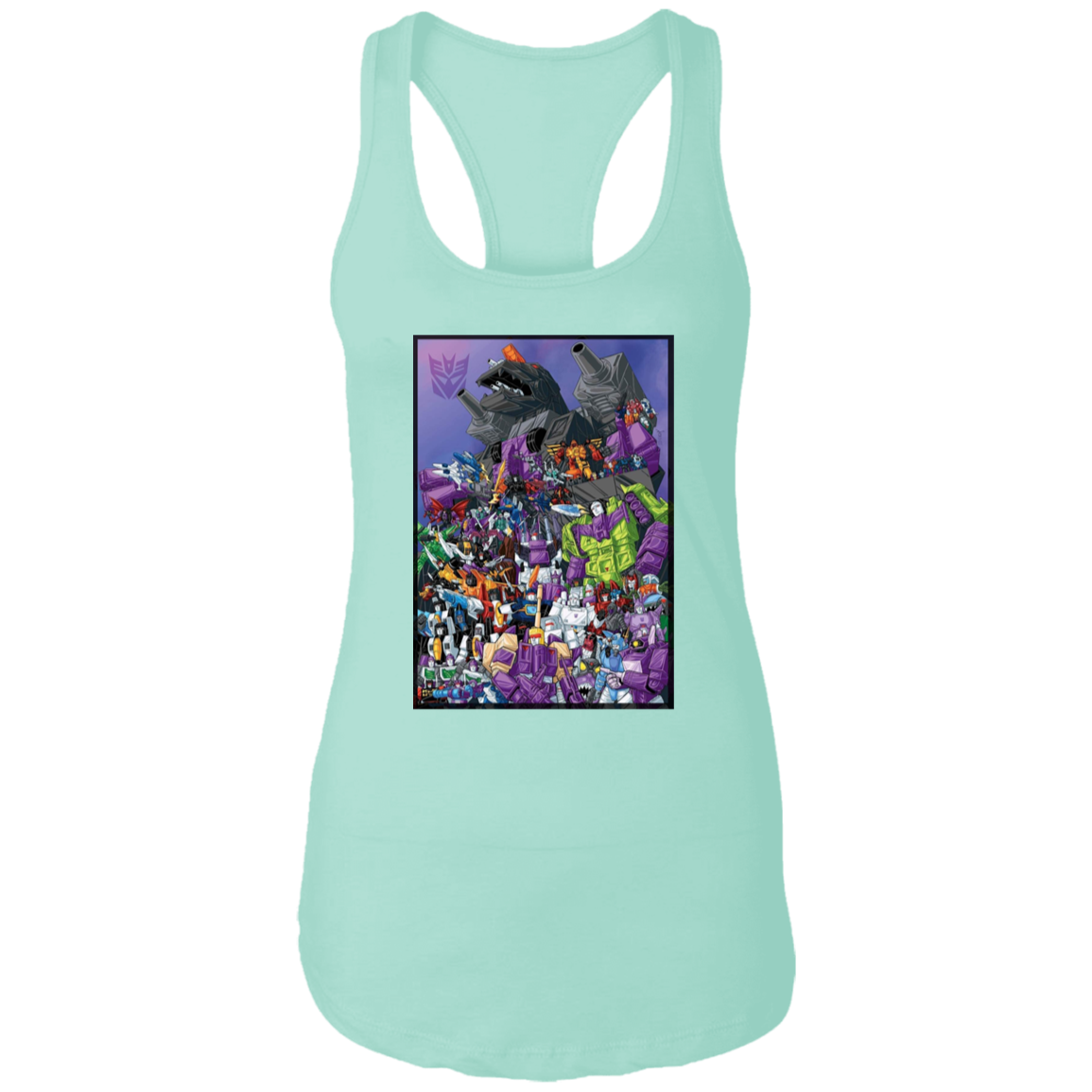 "DECEPTICONS UNITE" Ladies Ideal Racerback Tank