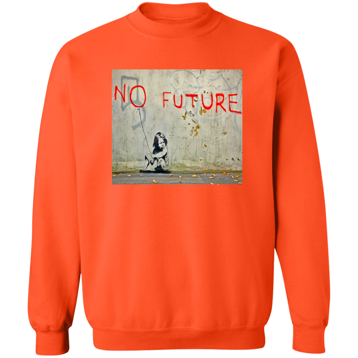 "NO FUTURE" Crewneck Pullover Sweatshirt