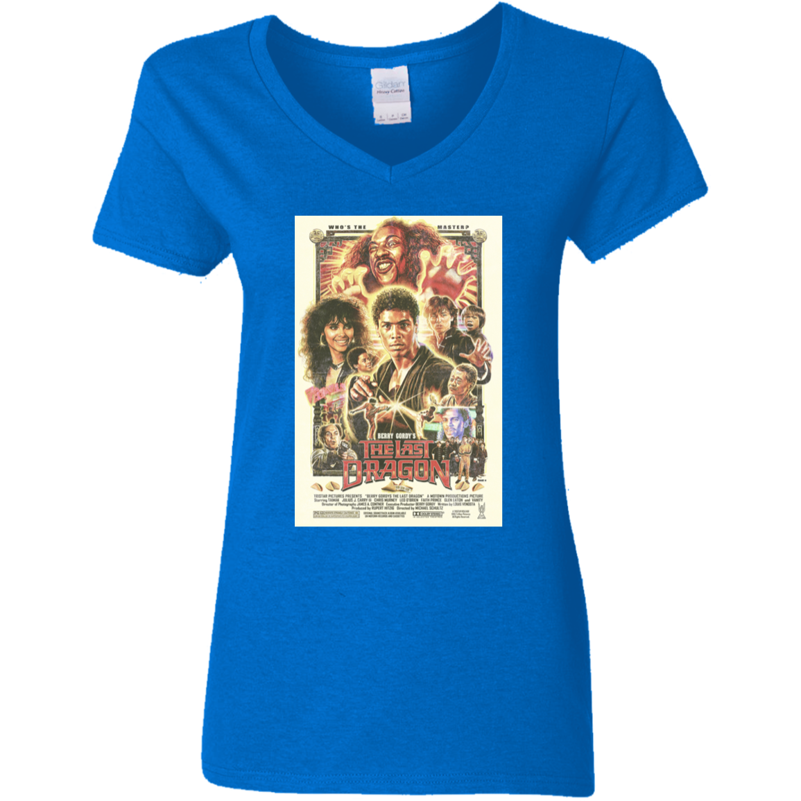 "WHO IS THE MASTER" Ladies' 5.3 oz. V-Neck T-Shirt