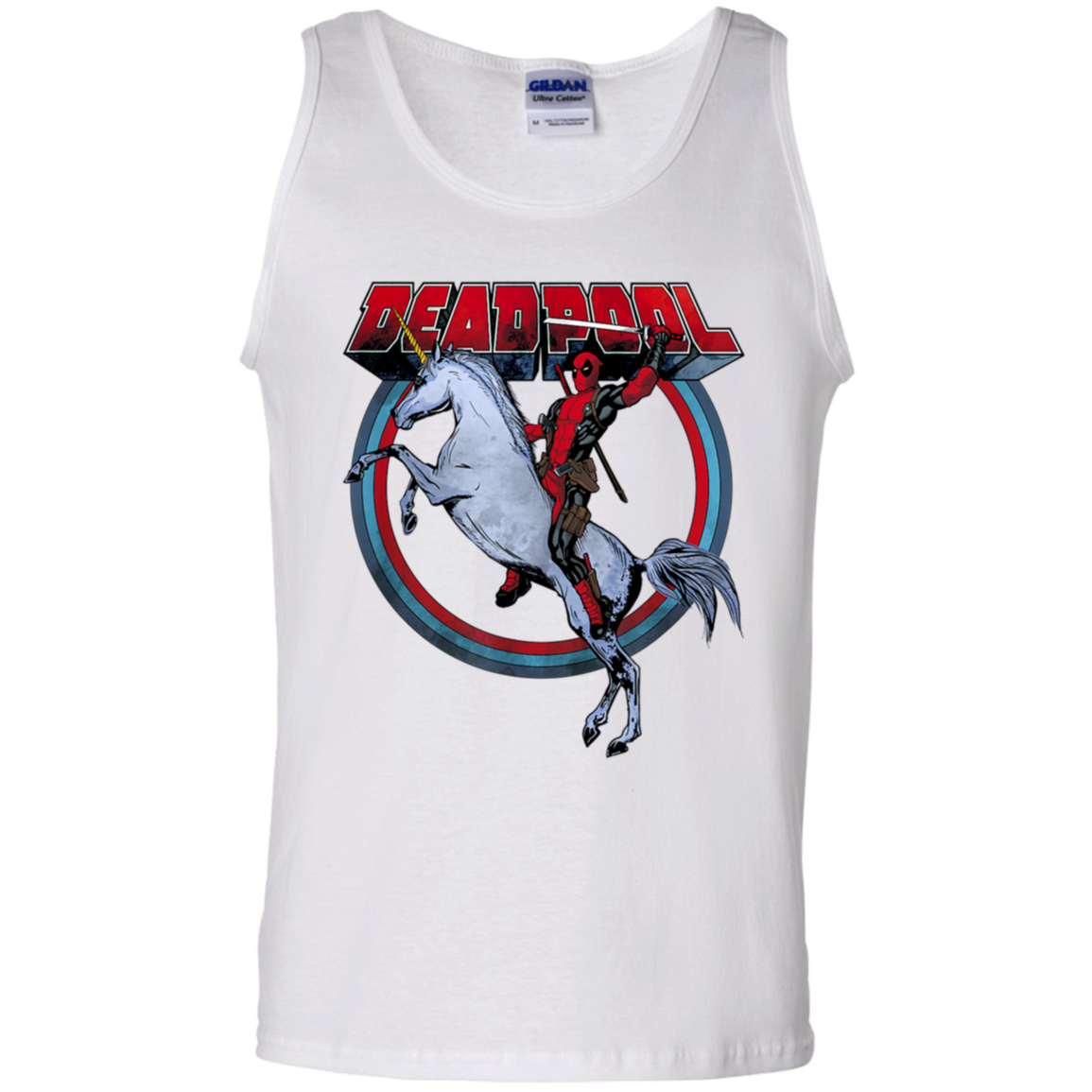 "UNICORN DEADPOOL" 100% Cotton Tank Top