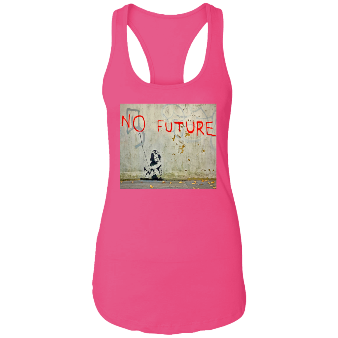 "NO FUTURE" Ladies Ideal Racerback Tank