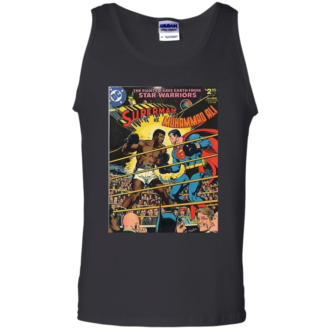 "SUPERMAN VS ALI" 100% Cotton Tank Top