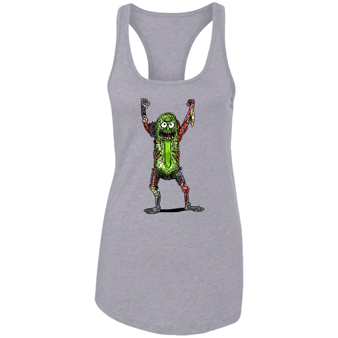 "PICKLE RICK" Ladies Ideal Racerback Tank