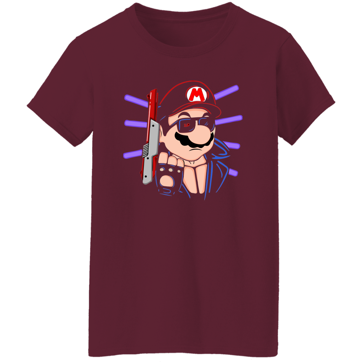 "MARIO TERMINATOR" Ladies' 5.3 oz. T-Shirt