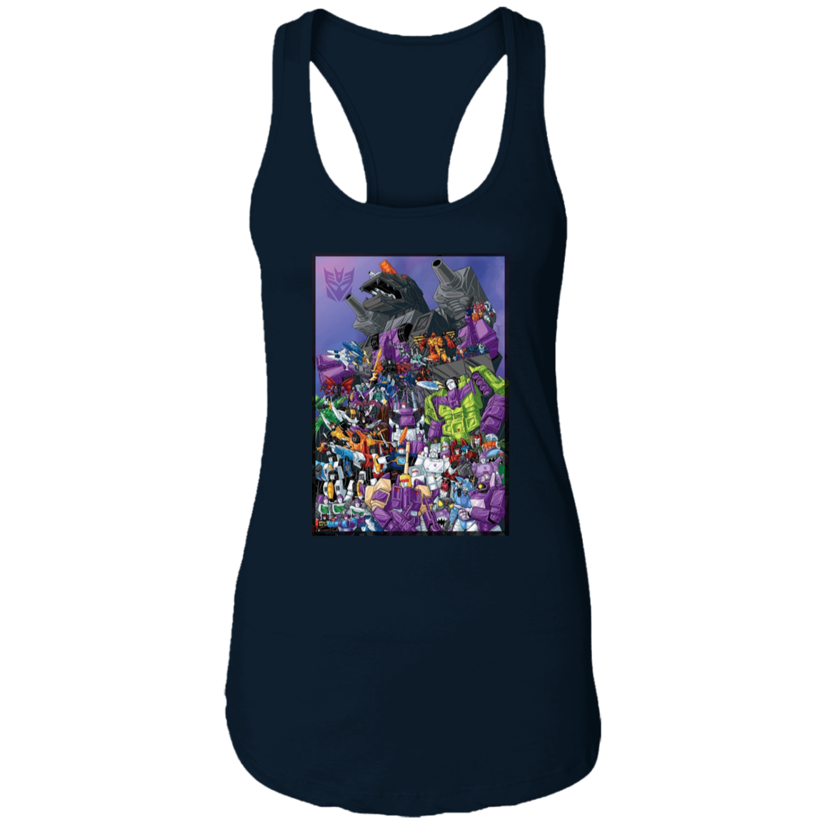 "DECEPTICONS UNITE" Ladies Ideal Racerback Tank