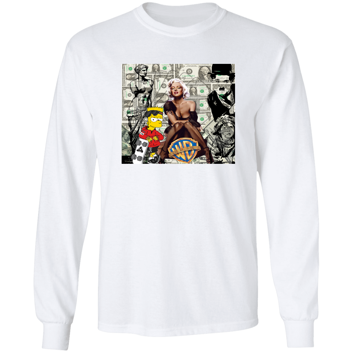 "MONEY MAKING MARILYN" LS Ultra Cotton T-Shirt