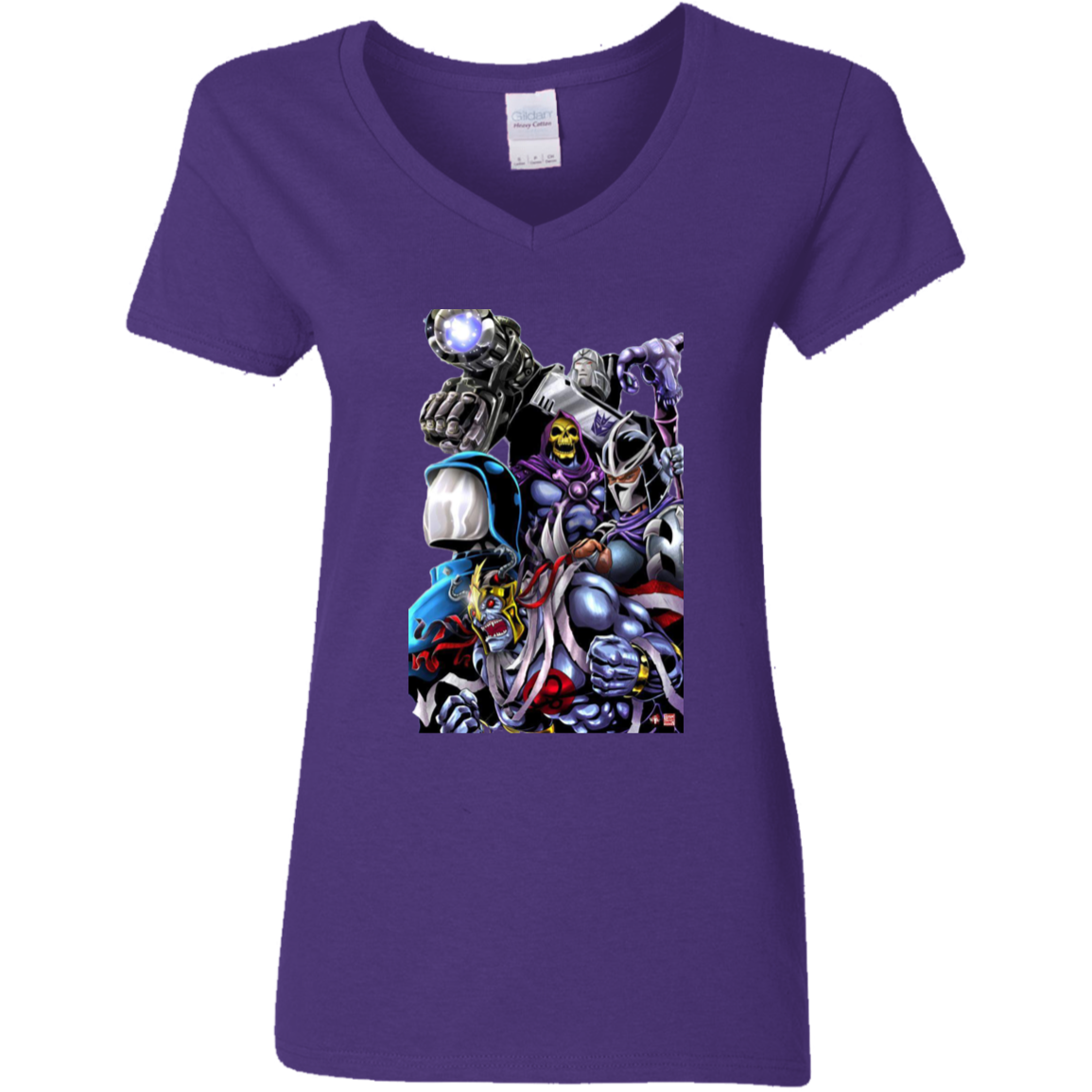 "80's EVIL" Ladies' 5.3 oz. V-Neck T-Shirt