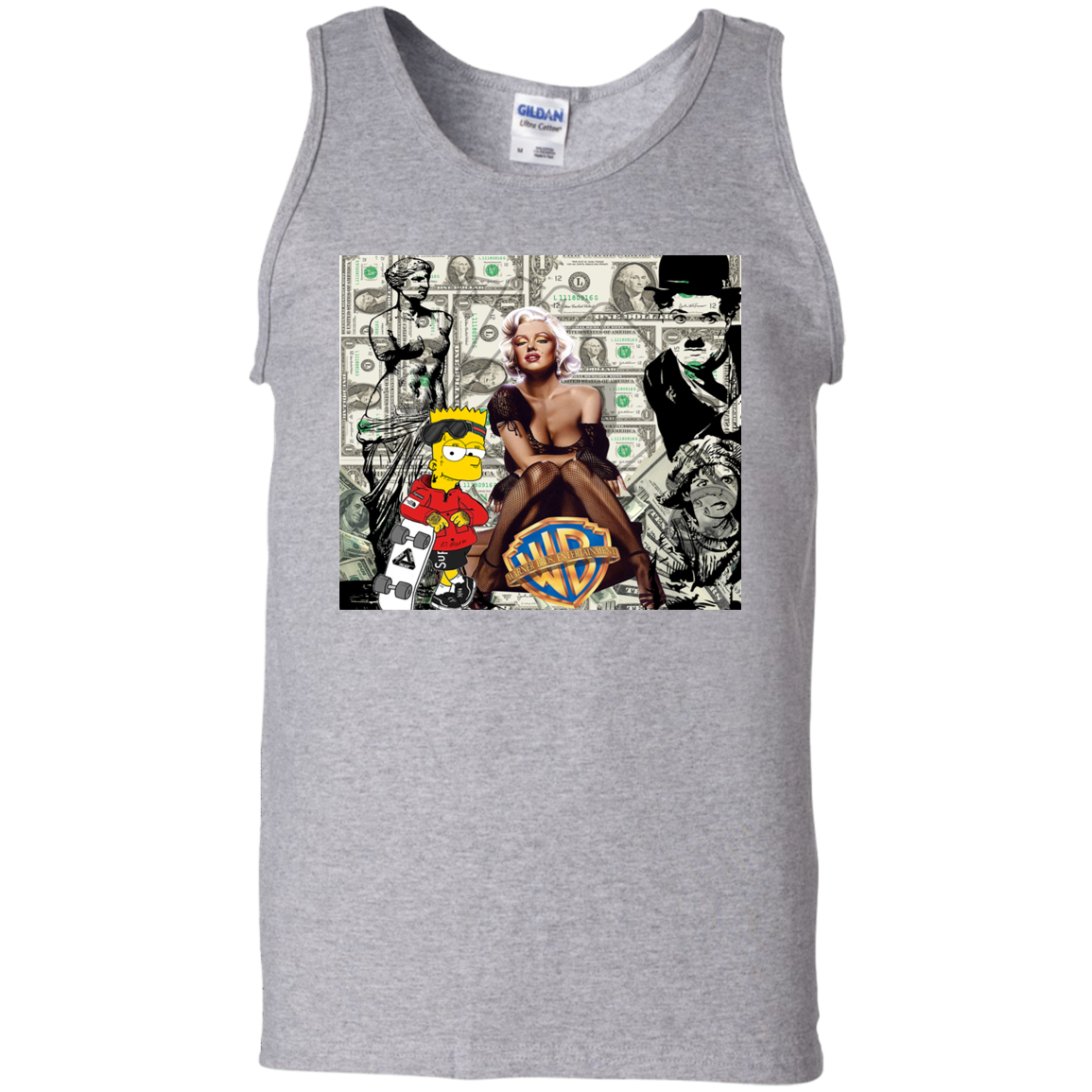 "MONEY MAKING MARILYN" 100% Cotton Tank Top