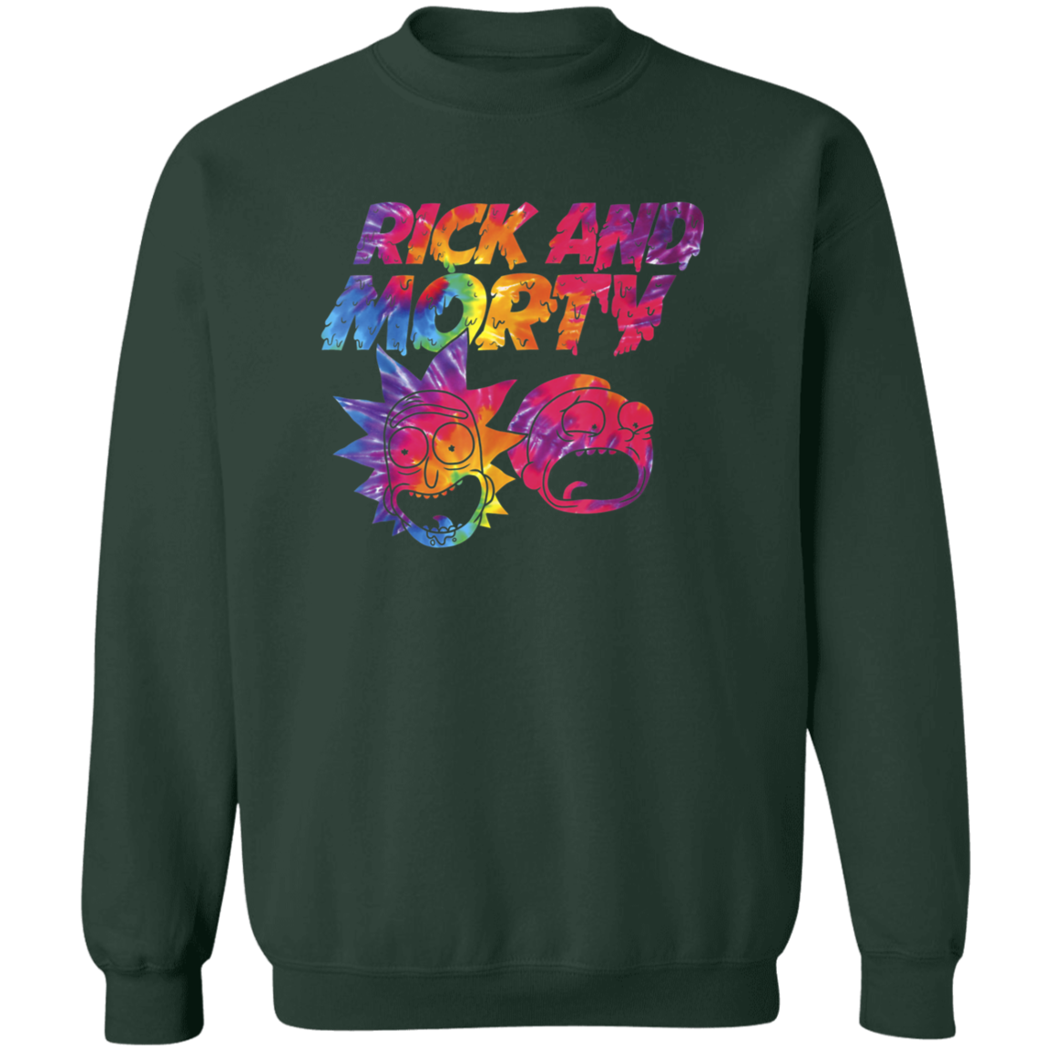 "ACID TRIP RICK AND MORTY" Crewneck Pullover Sweatshirt