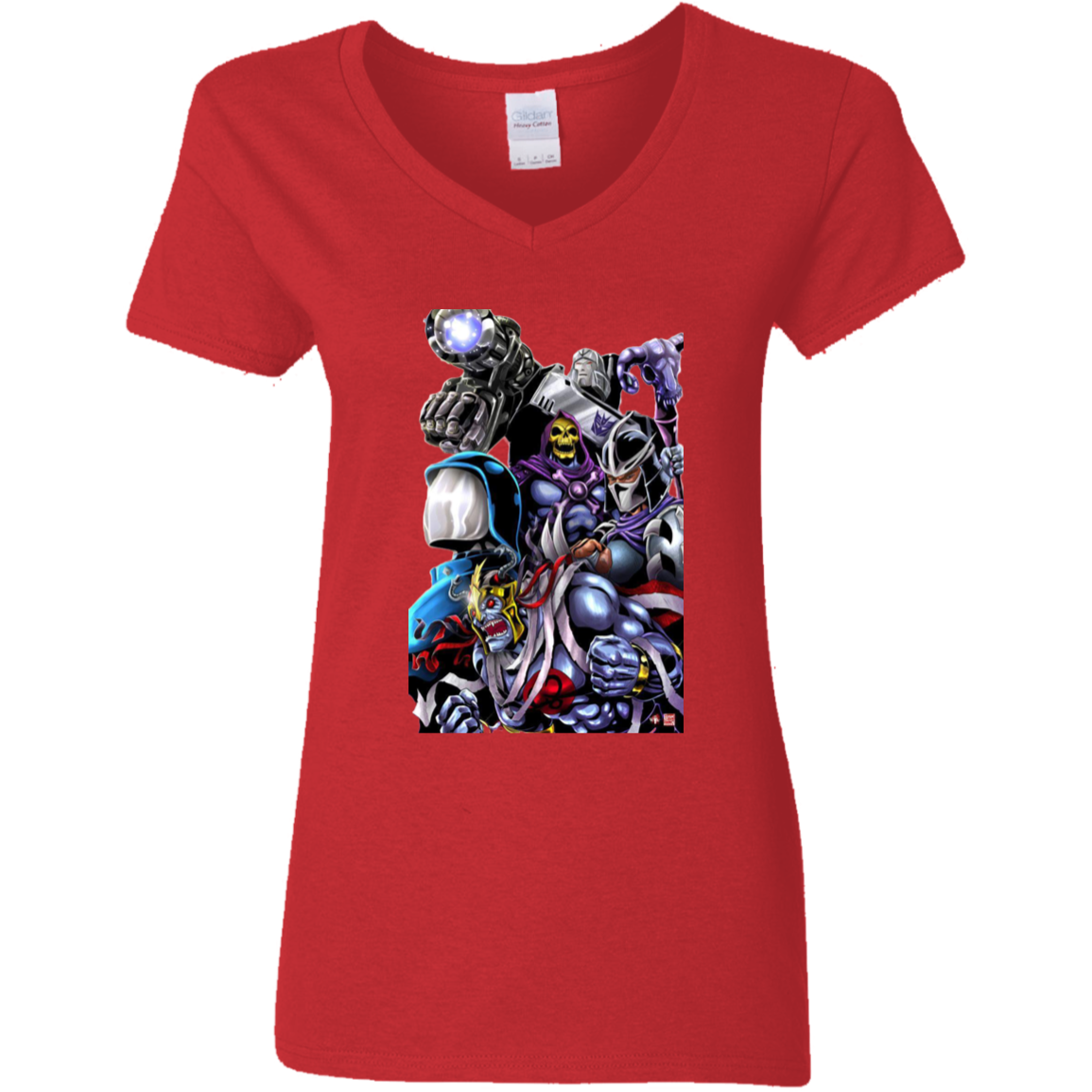 "80's EVIL" Ladies' 5.3 oz. V-Neck T-Shirt