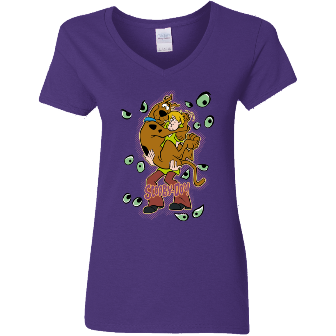 "SCOOBY-DOO" Ladies' 5.3 oz. V-Neck T-Shirt