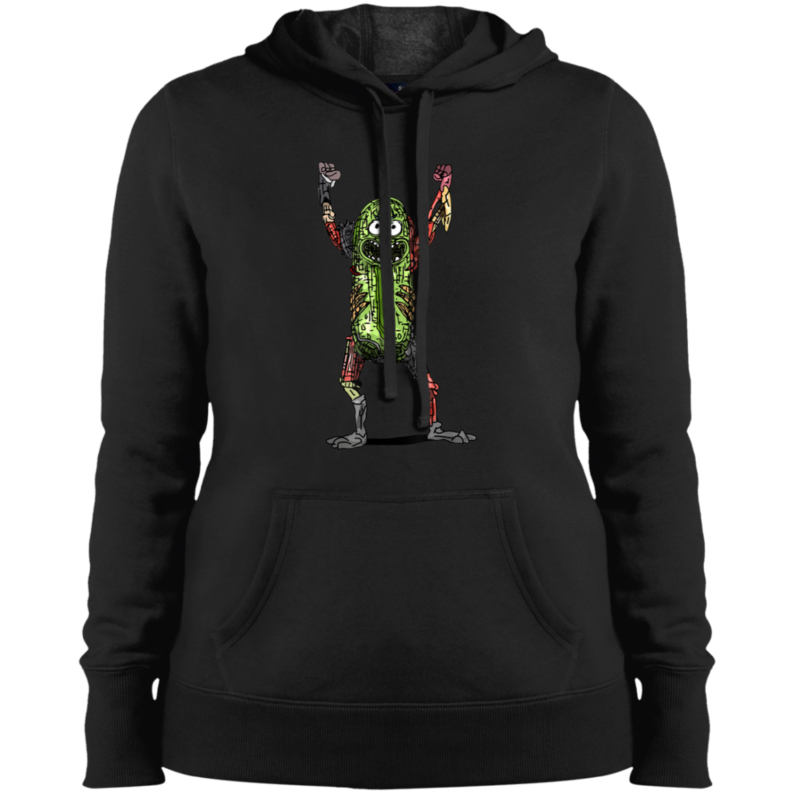 "PICKLE RICK" Ladies' Pullover Hooded Sweatshirt