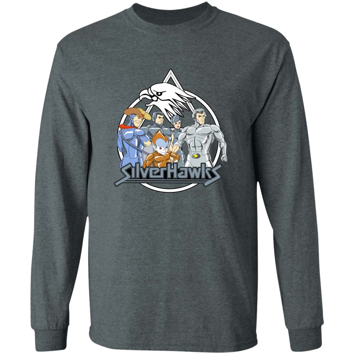 "SILVERHAWKS" LS Ultra Cotton T-Shirt