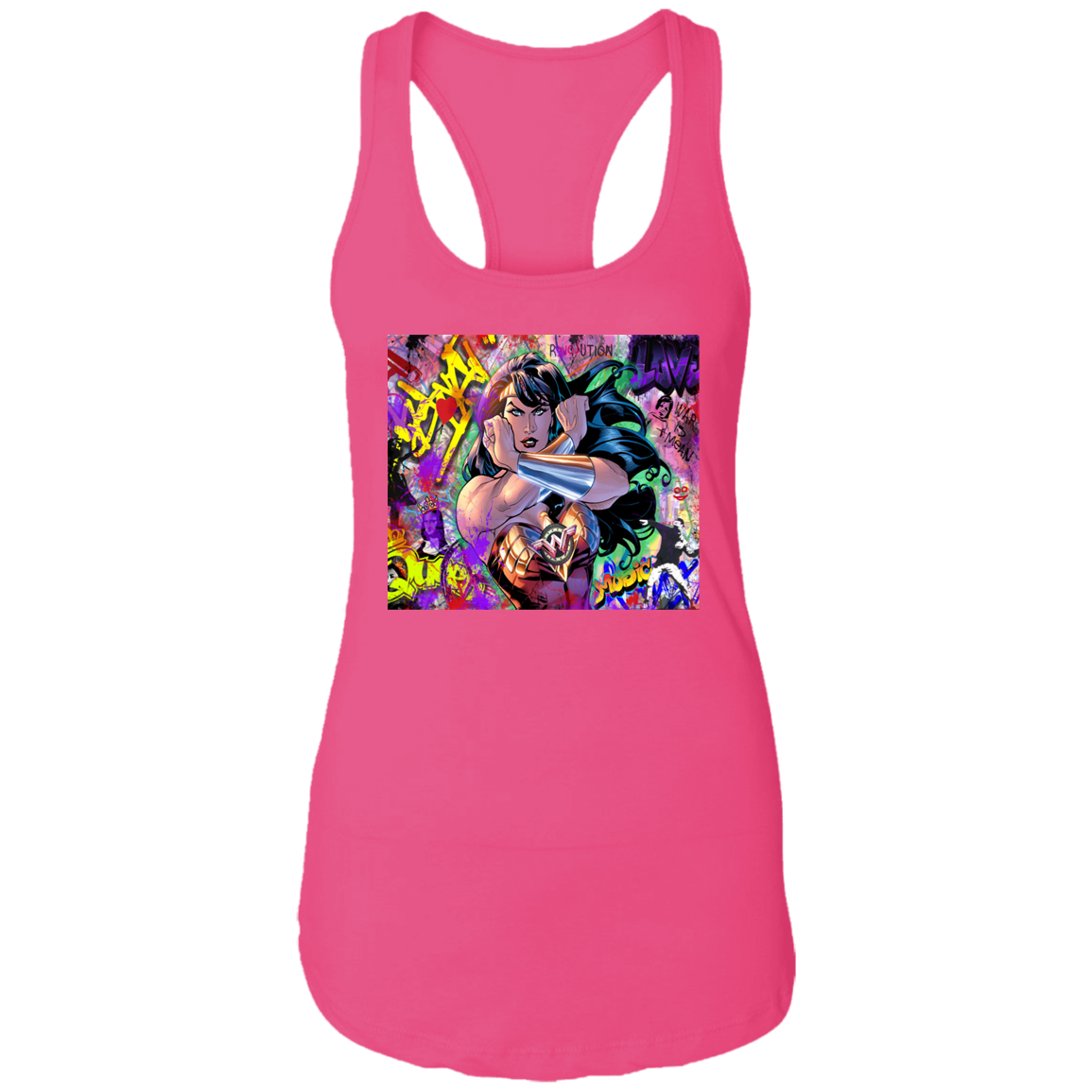 "WONDER WOMAN" Ladies Ideal Racerback Tank