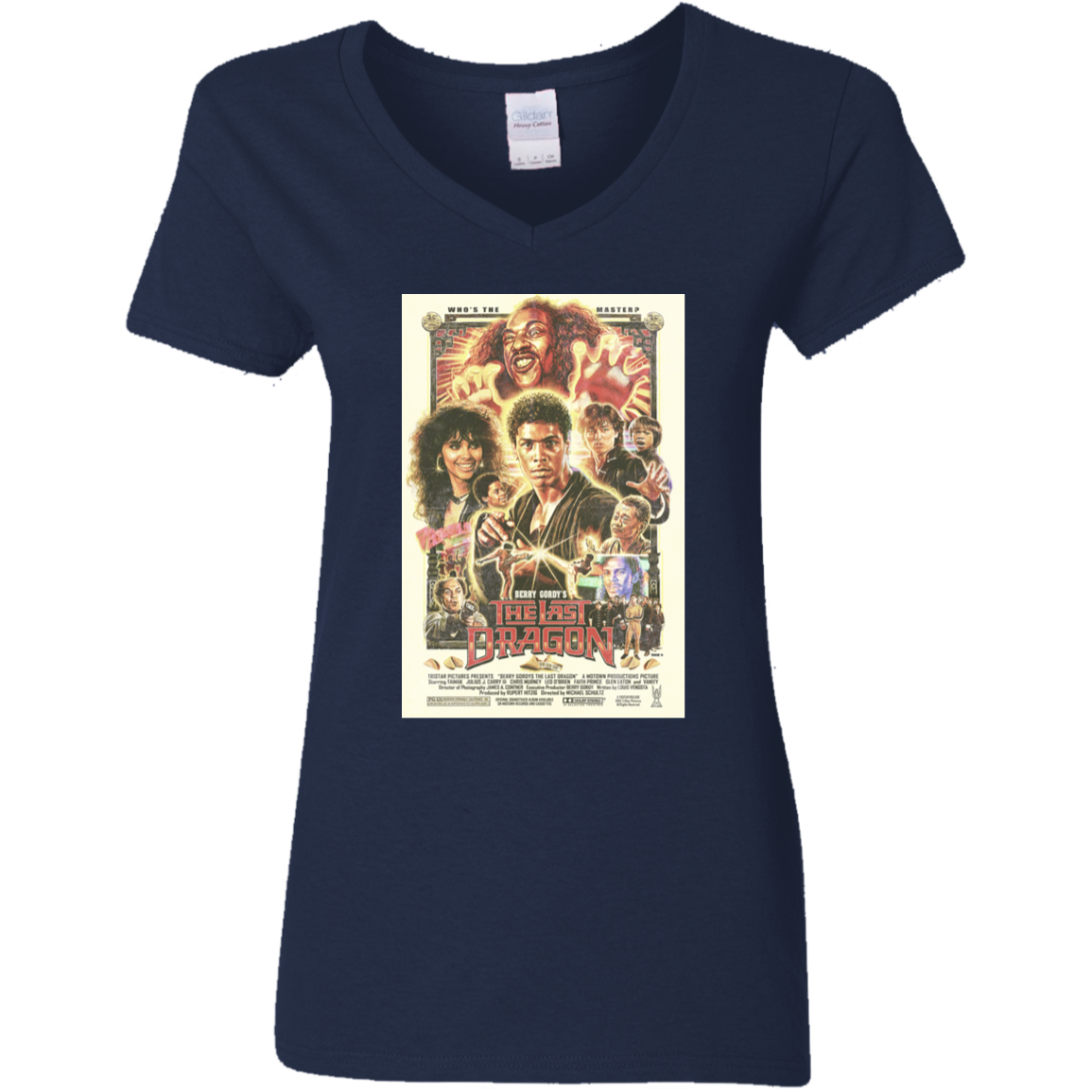 "WHO IS THE MASTER" Ladies' 5.3 oz. V-Neck T-Shirt