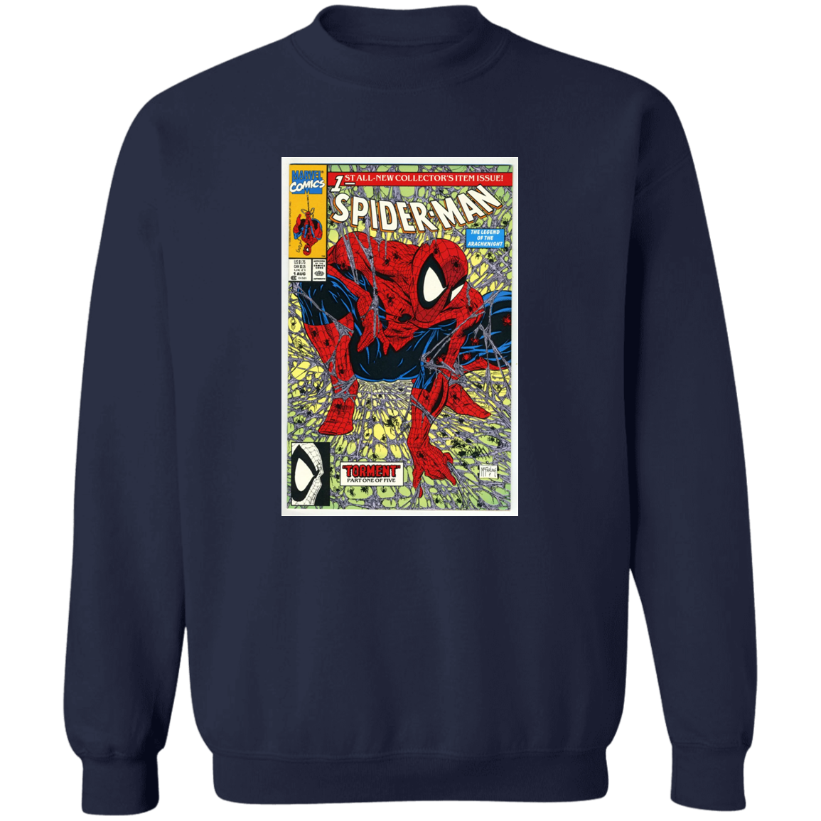 "NUMBER 1" Crewneck Pullover Sweatshirt