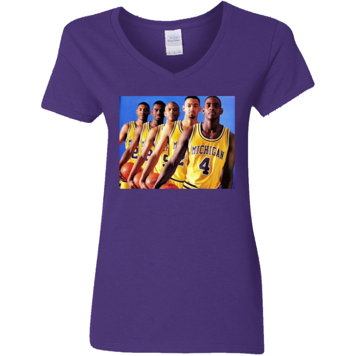 "FABFIVE" Ladies' 5.3 oz. V-Neck T-Shirt