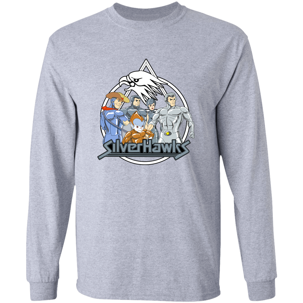 "SILVERHAWKS" LS Ultra Cotton T-Shirt