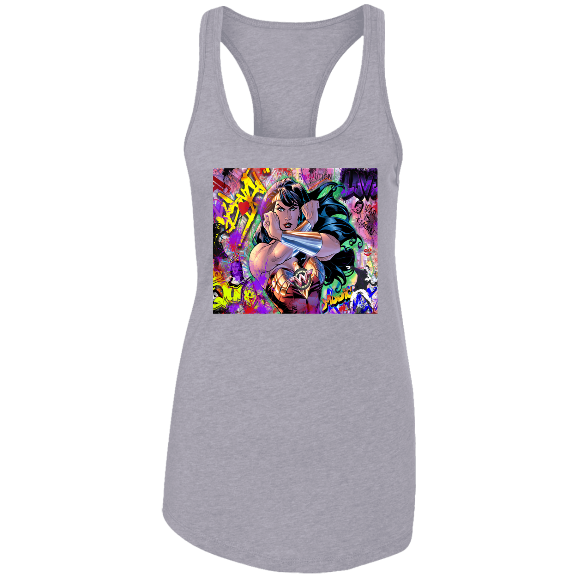 "WONDER WOMAN" Ladies Ideal Racerback Tank