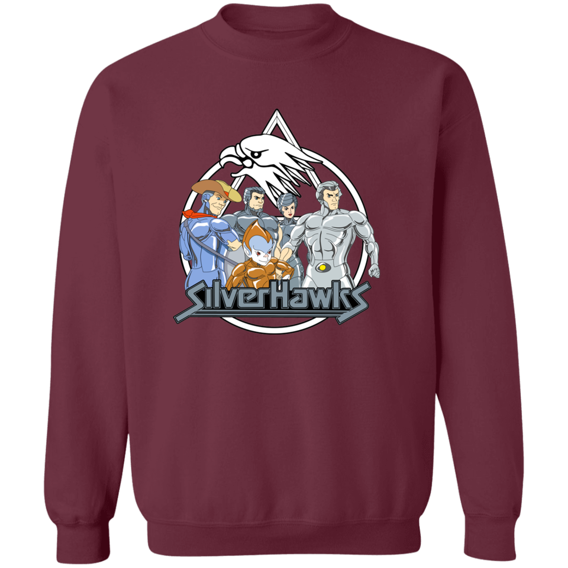 "SILVERHAWKS" Crewneck Pullover Sweatshirt